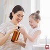 GMISUN Amber Glass Soap Dispenser, Hand Soap Dispenser for Bathroom,