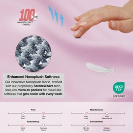 LYMA Bedding Duvet Cover Set King Heart Tufted, OEKO-TEX Certified, Ultra Soft NanoPlush Double Brushed Quick Dry Fabric & Button Closure, Wrinkle Fade Resistant Quilt Cover & Pillowcases (Light Pink)