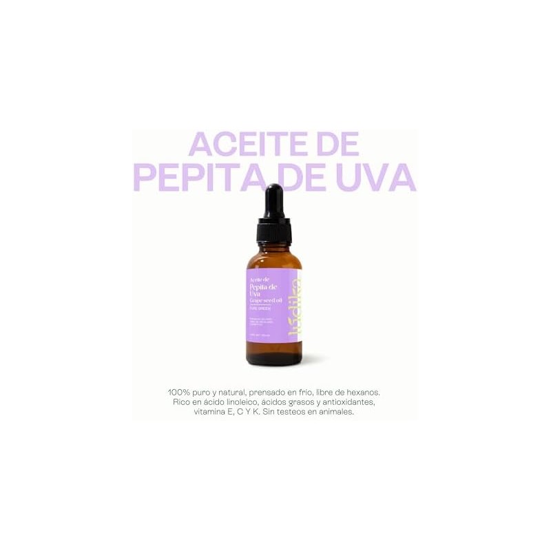 Aceite de Pepita de Uva L?dika 100 ml – Hidratación