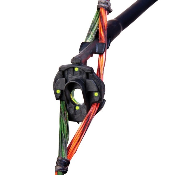 Truglo Glo Brite Durable Lightweight Effective Versatile Easily Attached Hunting Archery Peep Sight w/Tubing & Green Insert - 3/16' Diameter