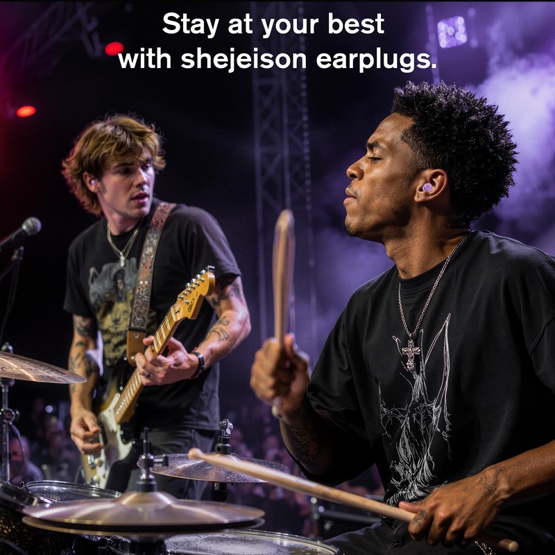 Concert Ear Plugs for Hearing Protection, Reusable, Stylish Look