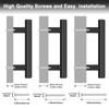 Probrico 15 Pack Black Kitchen Cabinet Handles,Hole Centers (64mm) 2.5