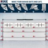 XiKe 2" Nylon Garage Door Roller 4" Stem and Hinges