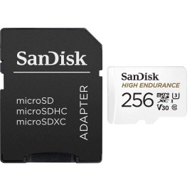 SanDisk High Endurance MicroSD Card Garmin Mini 56/ 57/ 47/ 66W/ 67W Dash Cam - 256GB High Endurance