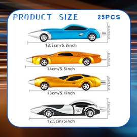 25 Pcs Funny Car Pens Fun Racing Cool Car Pens pen for Office School Stationary Birthday Party Favors, 4 Styles