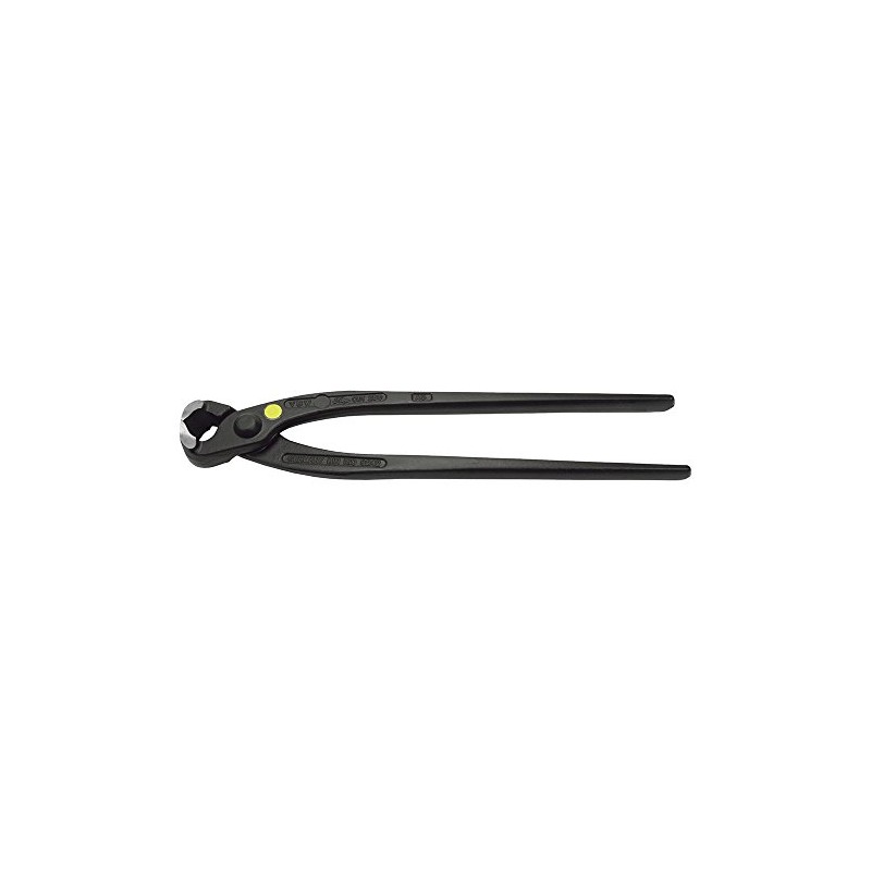 VBW 510015 Lacquered/Polished Head Top Cut Steel Fixers Pincer, Black