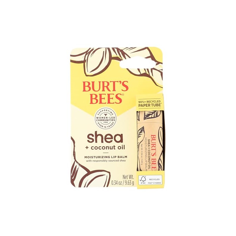 Burts Bees, tubo de papel de bálsamo labial de karité