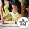 5PCS Star Cookie Cutter Set Stainless Steel Five-Pointed Stars Edge