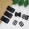 CMBBZZY 6 Sets 25mm Plastic Side Release Buckles with Tri