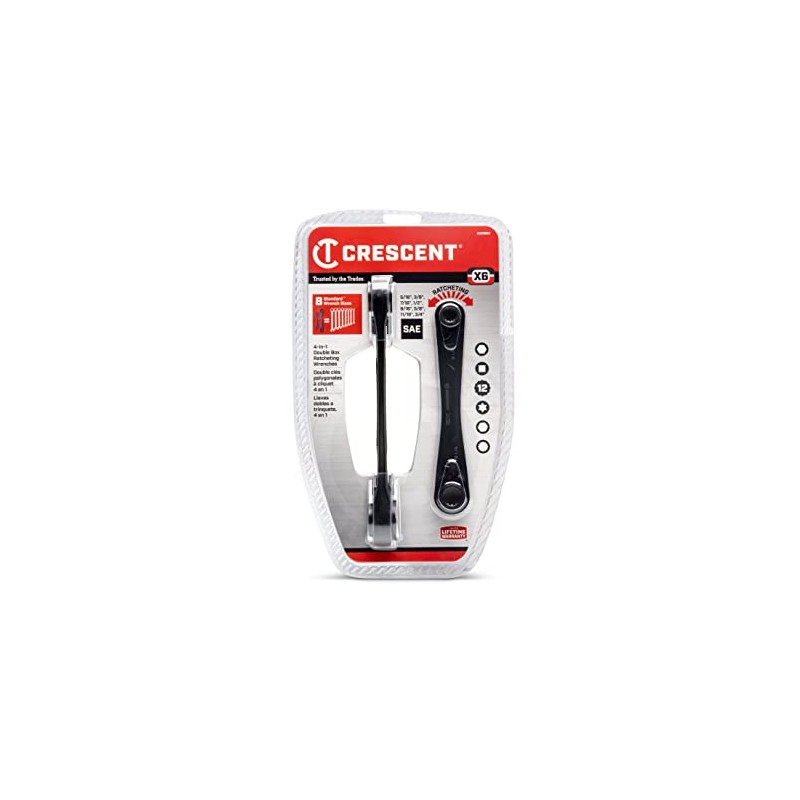 Crescent X6 CX6DBS2 Juego De Llaves 4 En 1 Doble,