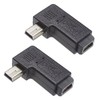 KAUMO 2 Pack USB Converter Connector (mini-B Male / Mini-B