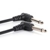 6PCS Guitar Effect Pedal Cables 6.35mm Elbow Right Angle Connector