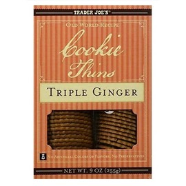 Trader Joe's Cookie Thins Triple Ginger 9 oz