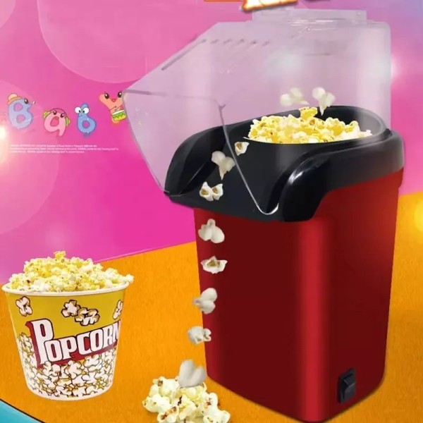 RED ELECTRIC HOT AIR POPCORN MAKER POP CORN MAKING MACHINE