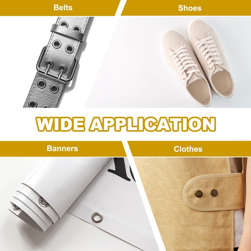 PATIKIL 17mm/11/16" Metal Eyelets, 30 Pcs Eyelets and Grommets Kit