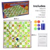 DIVCHI Traditional Snakes and Ladders Board Game for Kids &