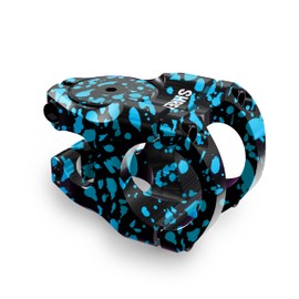 Shredr. - Attacco manubrio Edge Control MTB 31,8 mm | 0 gradi | 35 mm – Attacco manubrio corto per mountain bike moderne | 9 colori | con cappuccio Ahead dello stesso colore | Special Edition (azzurro