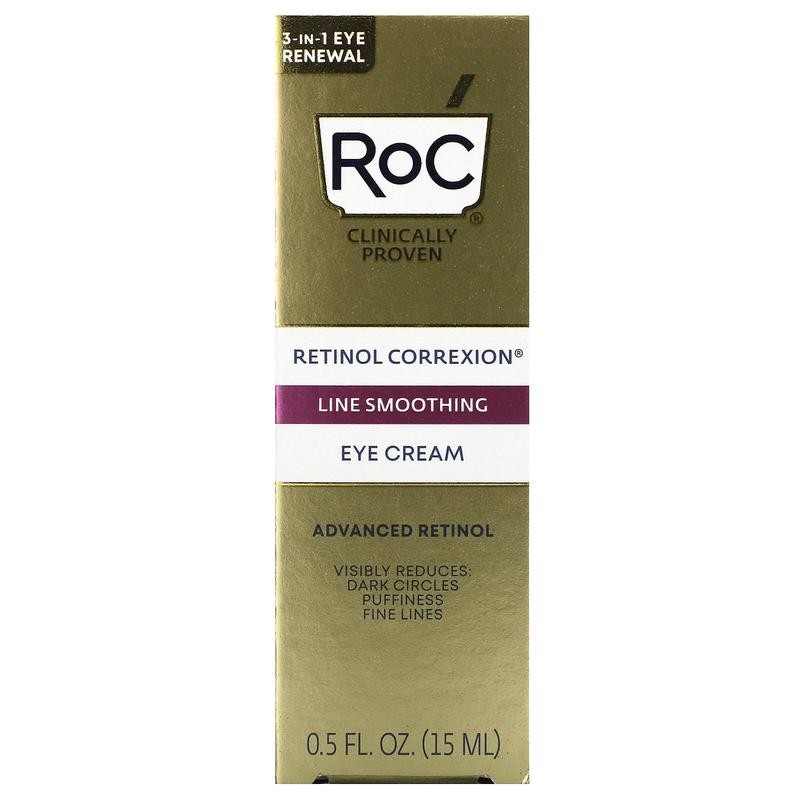 RoC Retinol Correxion, Line Smoothing Eye Cream, 0.5 fl oz