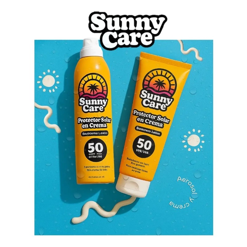 Bloqueador Solar Fps 50 Sunny Care 240 Ml Crema