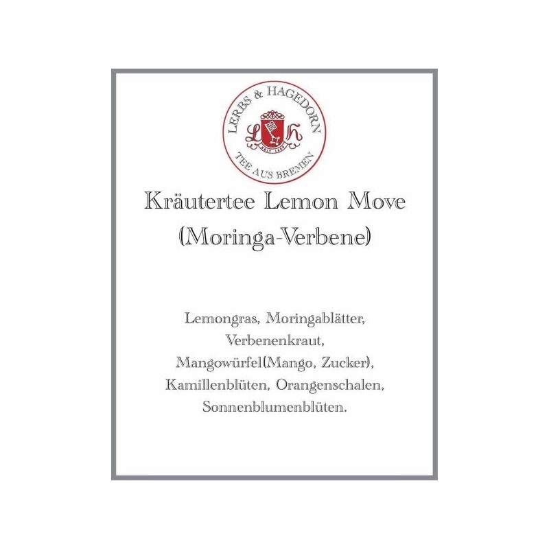 Lemon Move (Moringa Verbena) Herbal Tea 250g