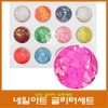 Nail art boat glitter 12-piece set/shake glitter/three-dimensional diamond glitter /