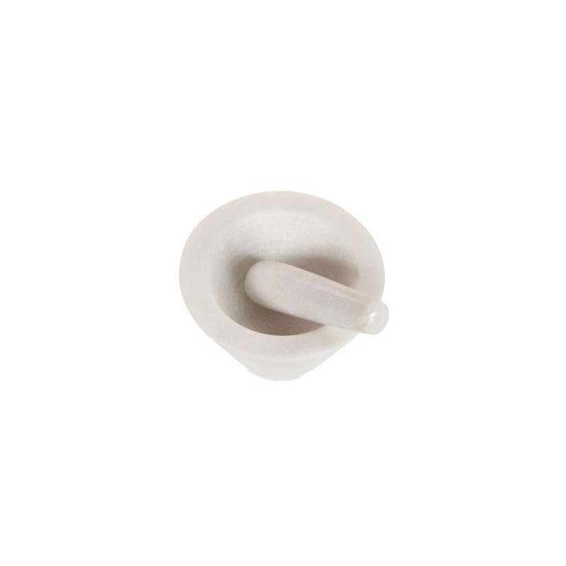 Boska Mörser Spicy/speziell für Gewürze/Spülmaschinenfest/Granit/Weiß / 100 x 100 x