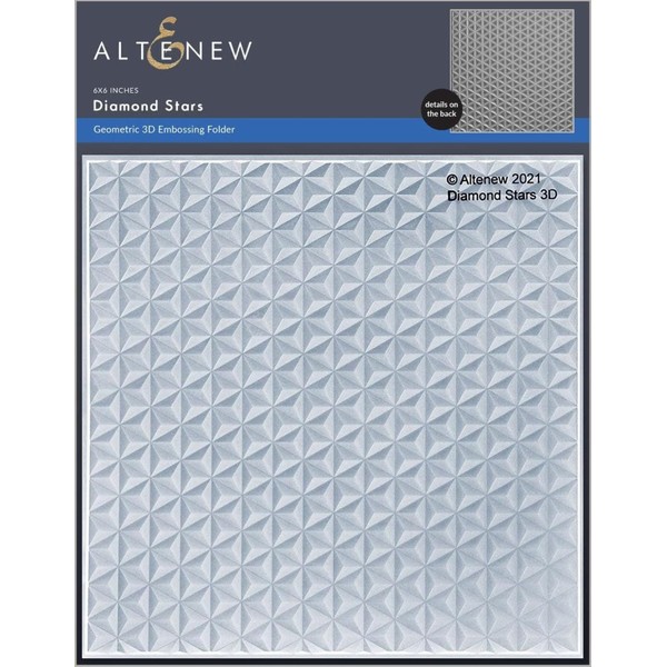 Altenew Diamond Stars 3D Embossing Folder, Easy to Use Embossing