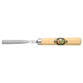 Kirschen 3239002 Chip Carving Tool with Handle Cut 39 Straight 2mm, Beige/Silver, 2 mm
