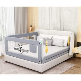 Lsbod Bed Rail for Toddlers,Baby Bed Rail Guard for Kids,Safety Side Bedrail for Twin,Double,Full,Queen,King Size Bed(1side 71" Lx27 H)