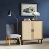 Finnhomy Sideboard Buffet Cabinet, Kitchen Storage Sideboard with Rattan Decorated