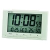 Seiko Clock Wecker digital weiß LCD QHL090W