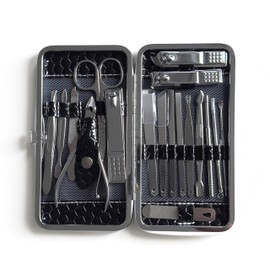 Nail Clippers Set - Fingernail and Toenail Clipper Cutters, Manicure Pedicure Kit - 18 Pieces Stainless Steel Professional Grooming Kits - Manicure Kit for Women and Men