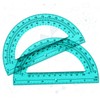 Zonon 2 Pcs 6 Inch Plastic Protractor Math Protractors 180
