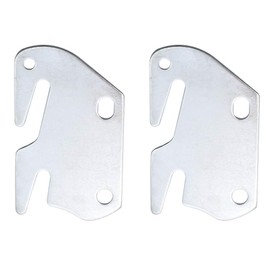 Kyuionty 2 Pcs #10 Bed Frame Hooks Wooden Bed Rail Hook Plates for Headboard Replacement Wooden Bed Parts or New Bed Construction