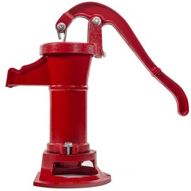 XtremepowerUS 71004 Operated 25 ft. Antique Pitcher Hand Water Pump, Red