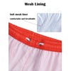 SERENYOU Boys' Swimming Trunks Colour Gradient Swimming Shorts with Mesh