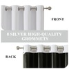Estelar Textiler White 100% Blackout Curtains 72 Inch Length 2