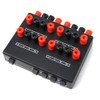 Mini 2-IN-4-OUT Stereo Audio Selector Amplifier Switcher Box Speaker Splitter