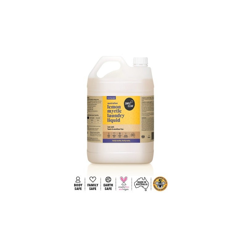 Simply Clean Australian Lemon Myrtle Laundry Liquid 5L