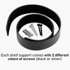 Brute Strength - PU Leather Shelf Brackets - Black -