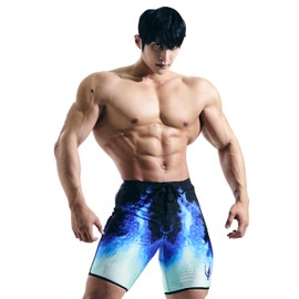 FIED IFBB 15inch Mensphysique Board-Shorts Posing Trunks Competition NPC