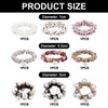 Pack of 9 Crystal Pearl Hair Bobbles for Women's Hair,