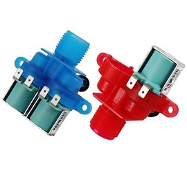 OEM W10240949 Cold Water Inlet Valve W10240948 Hot Water Inlet Walve by Blutoget - Compatible with Whirlpool Ken-more Washing Machine - Replaces W10921515 W10921514 W11168740 (1 Year Warranty)