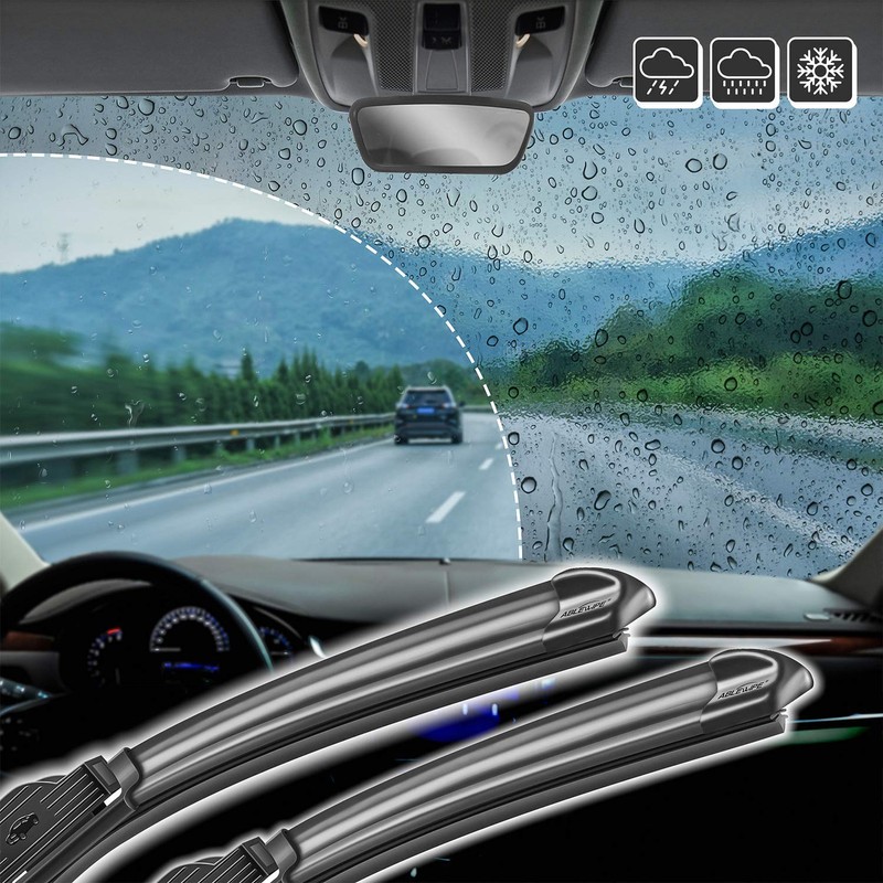 ABLEWIPE Beam Wiper Blades 22" + 20" Windshield Car Front