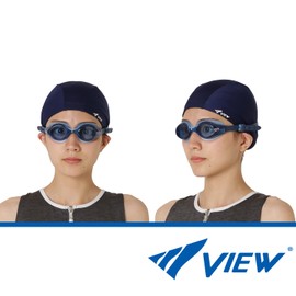 View V820SA Swimming Goggles, Made in Japan, Fitness, Women's, Adults, Equipped with Anti-Fog Function SWIPE, UV Protection Lens, Blue