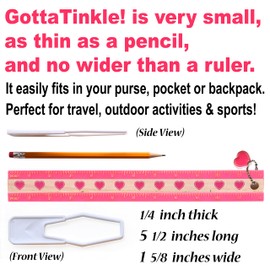 Gotta Tinkle! Female Urination Device | Portable Reusable Urinal | Travel-Size Portable Toilet | Pee Standing | Clean