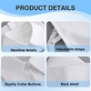 DOOCECIY 2 Pcs Fake Collar Detachable, Black White Half Shirt
