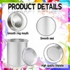Esamploe 8 Pack Empty Metal Paint Cans with Lids(1/4 Pint