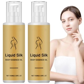 Silk Body Essence Oil - Liquid Silk Body Essence Oil,100ml Silk Body Oil,Anti Wrinkle Body Oil,Deeply Hydrating Body Oil,Anti Wrinkle Firming Skin,Firming Extract Body Lotion for Women Dry Skin