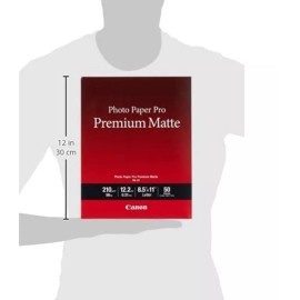Canon PM-101 Photo Paper Pro Premium Matte (8.5 x 11", 50 Sheets)